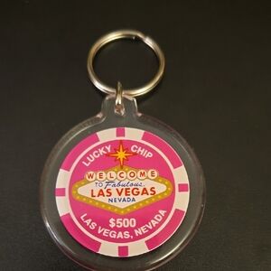 Las Vegas Lucky Chip Keychain